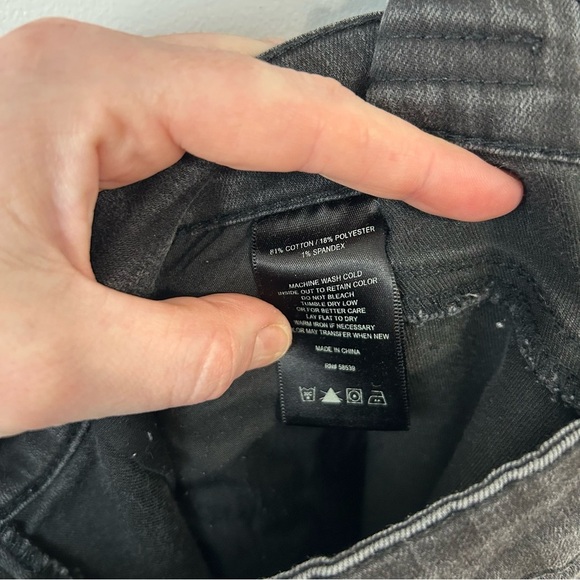 Kut From The Kloth Black Diana Skinny Jeans Women’s Size 8 - Picture 6 of 7